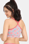 Rosaline Joyful Nautical Double Layered Non Wired Full Bralette - Nautical Text — thumbnail 2